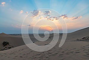 Abu Dhabi Desert Sunset