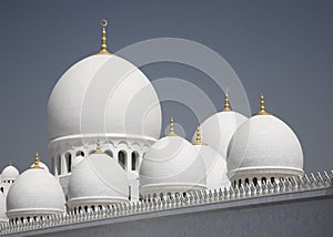 Abu-Dhabi Grand Moss white walls and domes