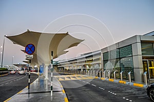 Abu Dhabi International airport in the capital of UAE