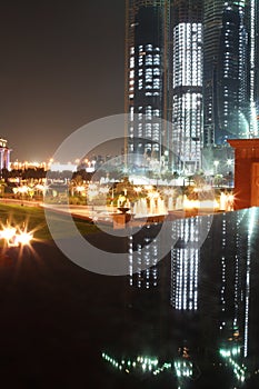 Abu Dhabi at night photo