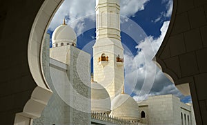 Abu Dhabi Sheikh Zayed White Mosque in UAE