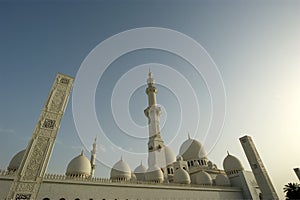 Abu Dhabi Sheikh Zayed White Mosque in UAE