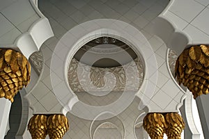 Abu Dhabi Sheikh Zayed White Mosque in UAE