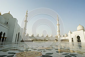 Abu Dhabi Sheikh Zayed White Mosque in UAE