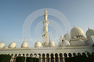 Abu Dhabi Sheikh Zayed White Mosque in UAE