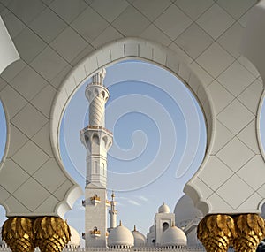 Abu Dhabi Sheikh Zayed White Mosque in UAE