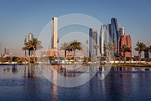 Abu Dhabi Skyline at Golden Hour