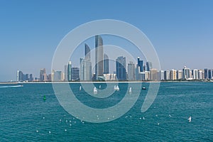 Abu Dhabi, UAE Daytime Skyline