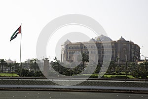 ABU DHABI, UAE - March 18. 2024: Five stars Emirates Palace is the second most expensive hotel ever built for about 6 billion USD