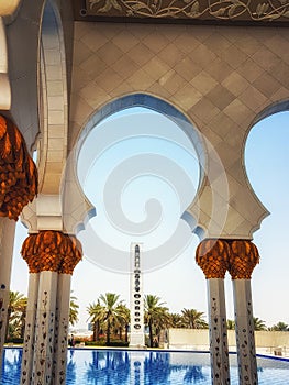 Outdoor shoot of Sheikh zayed mosque, abu dhabi, uae, middle eas