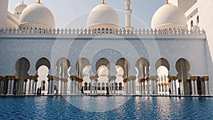 Abu Dhabi, United Arab Emirates. Sheikh Zayed Bin Sultan Al Nahyan Mosque.