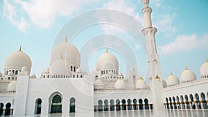 Abu Dhabi, United Arab Emirates. Sheikh Zayed Bin Sultan Al Nahyan Mosque.