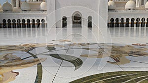 Abu Dhabi, United Arab Emirates. Sheikh Zayed Bin Sultan Al Nahyan Mosque.