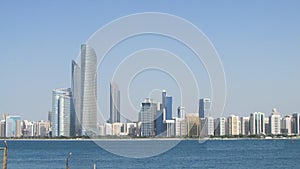 Abu Dhabi, United Arab Emirates, view from the bay.