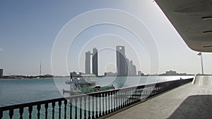 Abu Dhabi, United Arab Emirates, view from the bay.