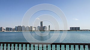 Abu Dhabi, United Arab Emirates, view from the bay.