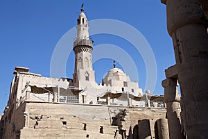 The Abu Haggag Mosque in the Luxor Temple, Luxor, Egypt