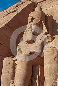 Abu Simbel - Colossus of Ramesses II on the Great Temple