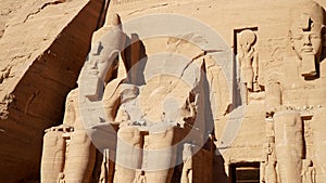 Abu Simbel, Egypt. The Great Temple of Ramesses II.