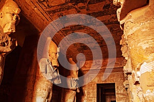 Abu Simbel, the Great Temple of Ramesses II, carved into the rock