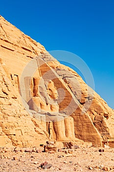 Abu Simbel, the Great Temple of Ramesses II, carved into the rock