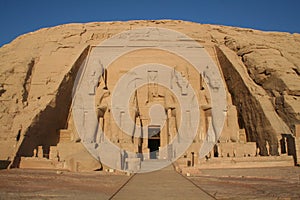 Abu Simbel Greater (Great) Temple - Statues of King Ramesses II (2nd) [Near Lake Nasser, Egypt, Arab States, Africa]