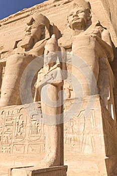 Abu Simbel. Statue of King Ramses II.