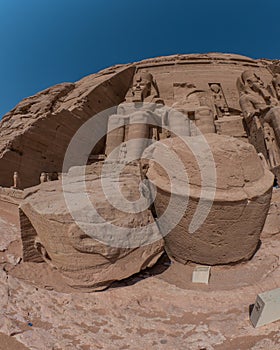 The Abu Simbel Temple in Egypt