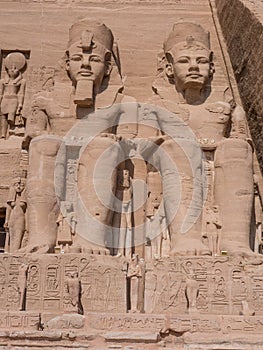 The Abu Simbel Temple in Egypt