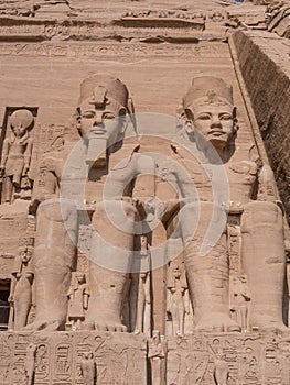 The Abu Simbel Temple in Egypt