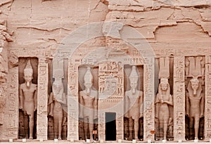 Abu Simbel temple of hathor (Nefertari), Egypt. photo