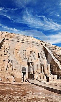 Abu Simbel temples, Ancient South Egypt.