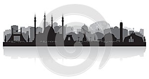 Abuja Nigeria city skyline silhouette