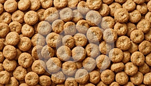 Abundance of Crunchy Round Cookies photo