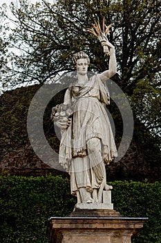 Abundance statue, Boboli Gardensi, Florence, Italy photo
