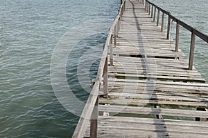 Abundance wooden jetty