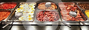 Abundant english breakfast buffet photo