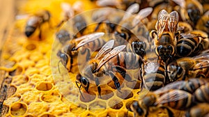 Abundant honey and buzzing bees