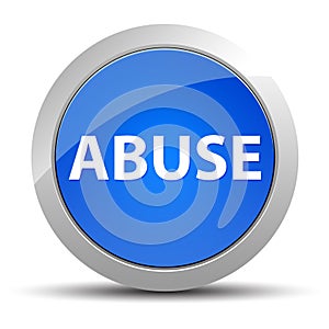 Abuse blue round button