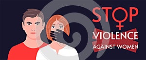 Abuse or domestic violence concept