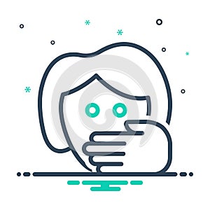 Mix icon for Abuse, scold and rebuke