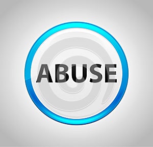 Abuse Round Blue Push Button