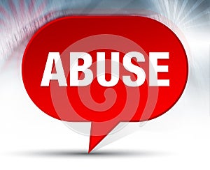 Abuse Red Bubble Background