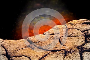 Abyss and cliff scene