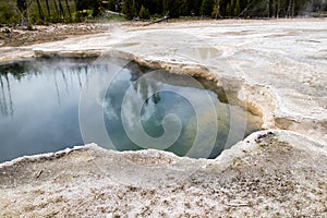 Abyss Hot Spring in West Thumb Geyser Basin, Yellowstone, Wyoming