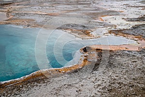Abyss Pool, a thermal feature in the West Thumb Geyser Basin of Yellowstone National Park