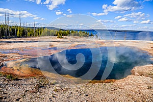 Abyss Pool in the West Thumb Geyser Basin of Yellowstone National Park