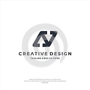 AC Logo Letter Creative Design Premium Line Alphabet Monochrome Monogram emblem. Vector graphic design template element. Graphic