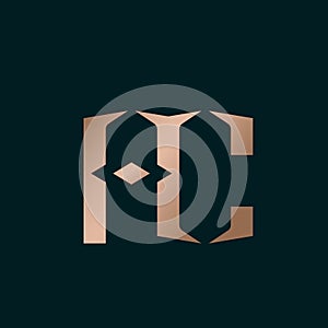 AC monogram logo. Luxury letter a, letter c icon.
