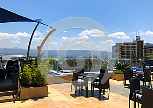 Acacia hotel roof top view in Kisumu